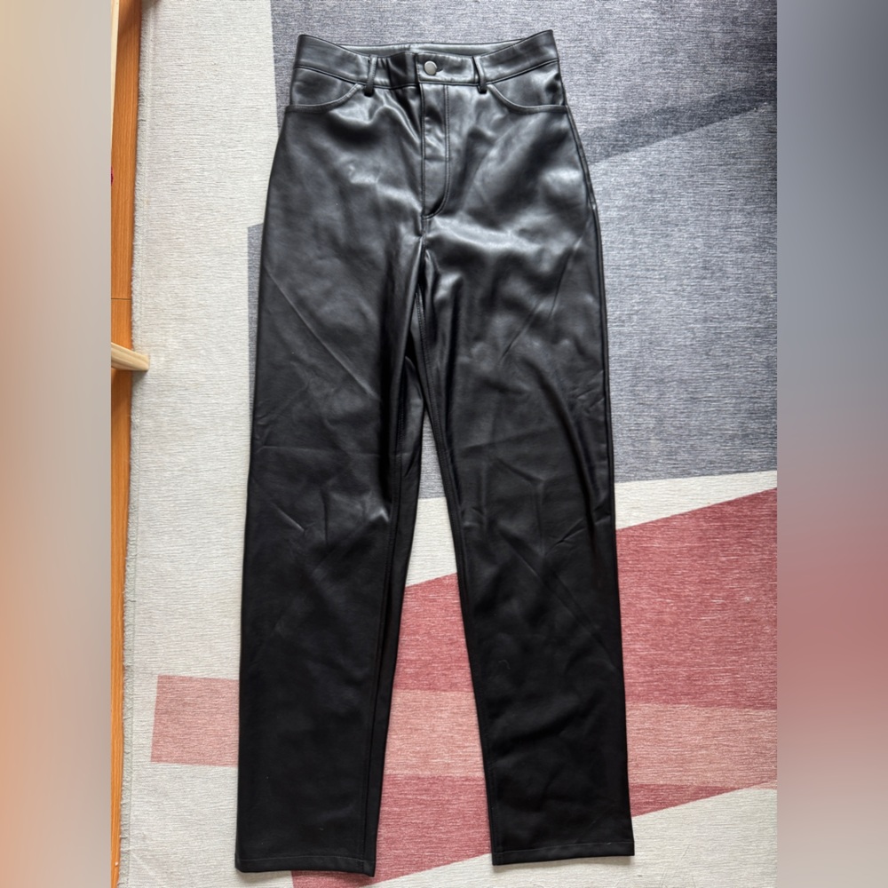 Dynamite Gisele Straight Leg Faux Leather Pants - Picture 4 of 6